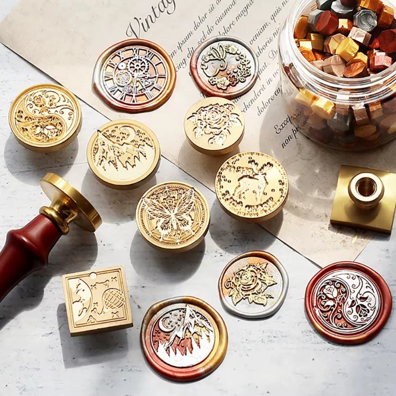 9 Wachssiegel + 1 Griff, Wachs – Wax Seal Stamp Set Bewertung und Preis