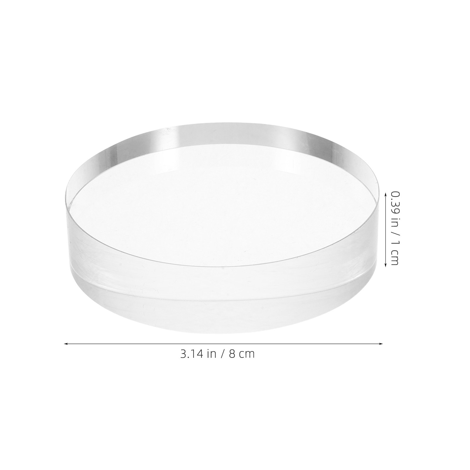 Runder Kristall-Papierdrückste – Paper Weight Crystal Bewertung und Preis