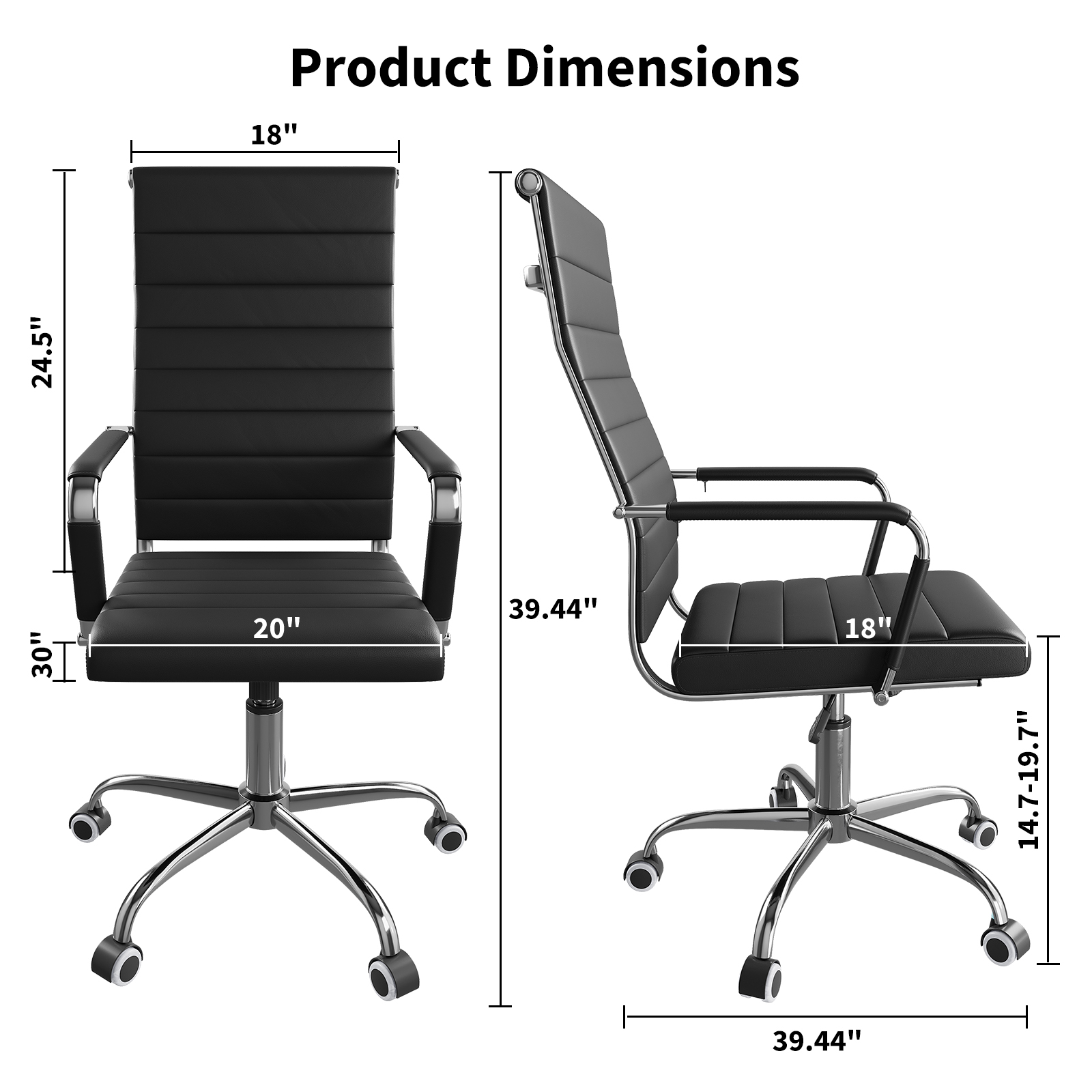 Chefsessel, gerippter Bürostuh – Leather Desk Pad Bewertung und Preis