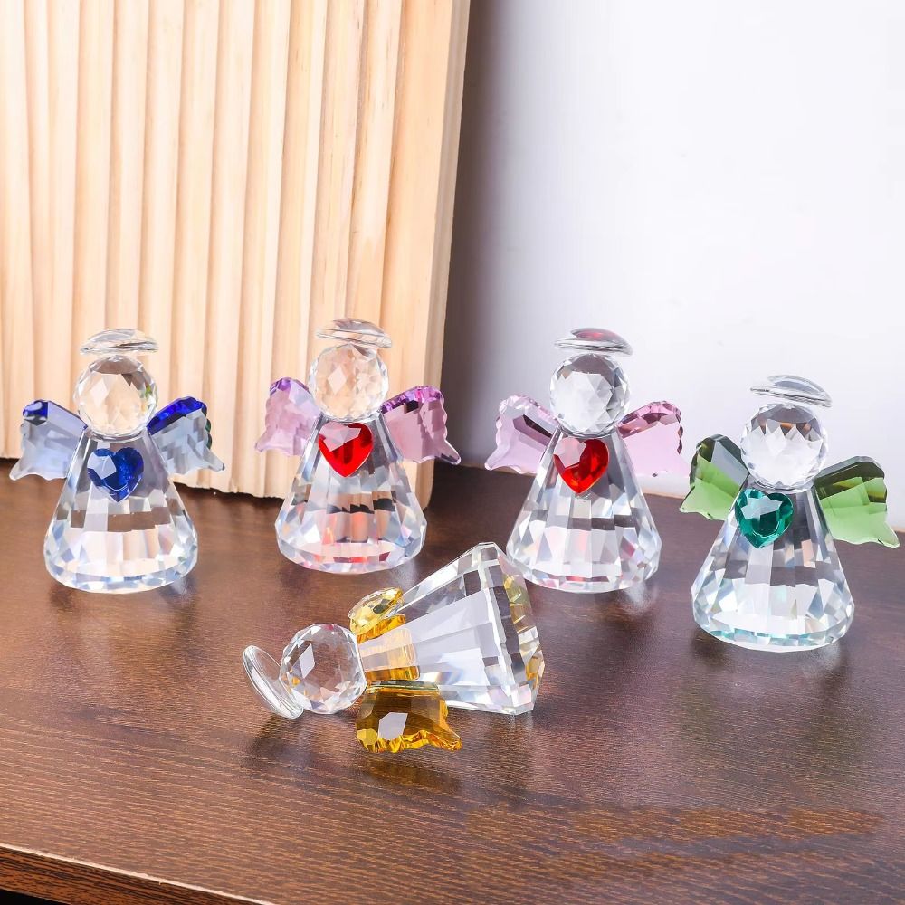 Neue Kristallengel-Figur mit F – Paper Weight Crystal Bewertung und Preis