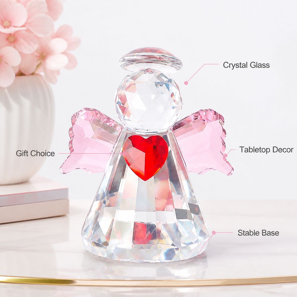 Neue Kristallengel-Figur mit F – Paper Weight Crystal Bewertung und Preis
