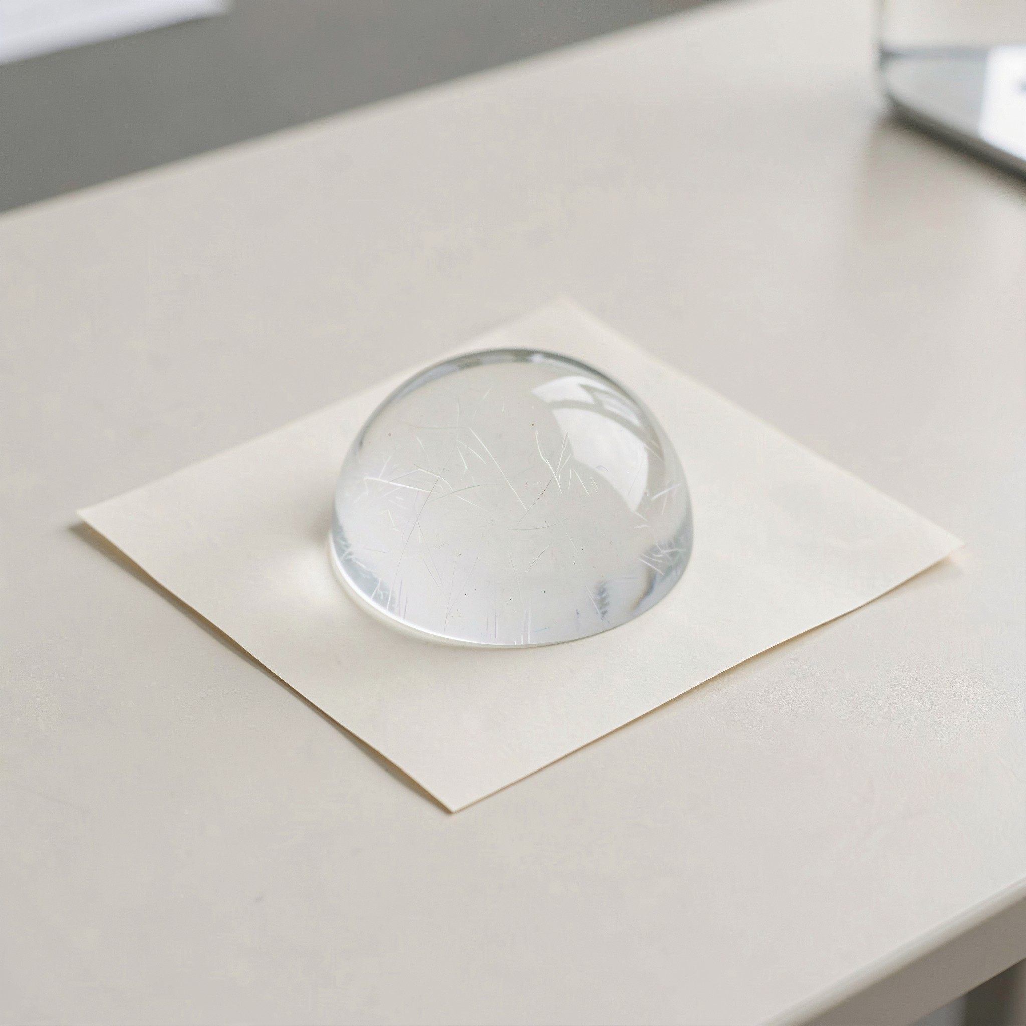 6 Stück klare Glas-Kristallkup – Paper Weight Crystal Bewertung und Preis