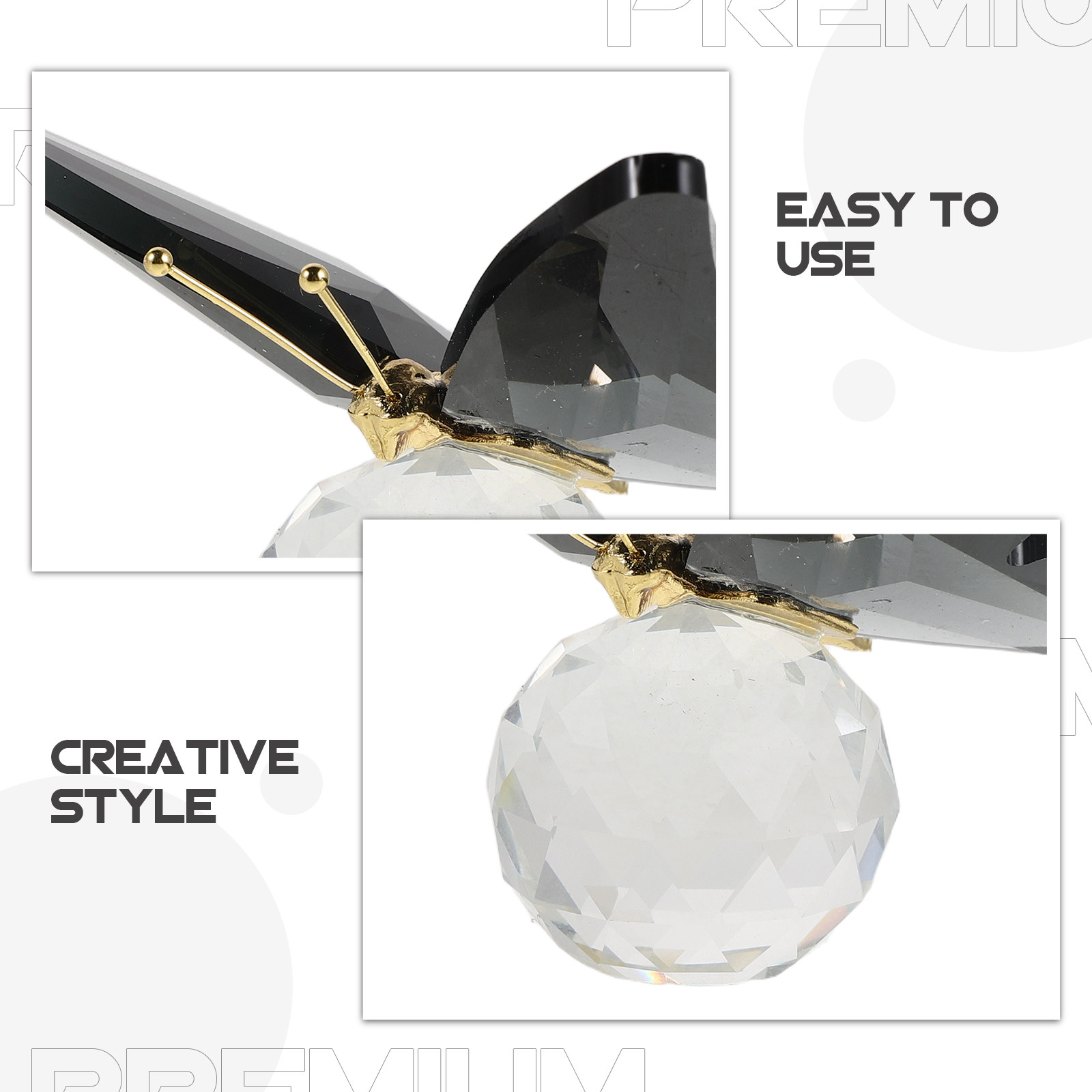 Glas-Schmetterlings-Papiergewi – Paper Weight Crystal Bewertung und Preis